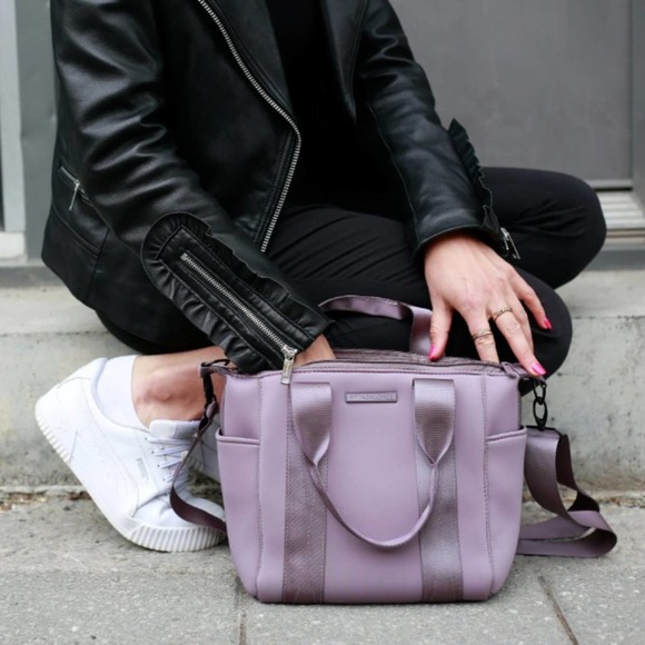 mytagalongs Handbags - NWOT - MYTAGALONGS MINI COMMUTER NEOPRENE TOTE BAG - EVERLEIGH DUSTY LILAC